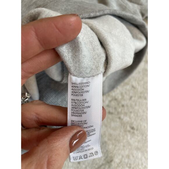 NWT $88 Rebecca Minkoff Girl Power Girl Pwr Gray Pink Crew Neck Sweater XS - Picture 5 of 7